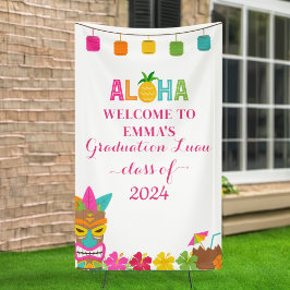 Aloha Class of 2024 Abschluss Luau Willkommen Banner