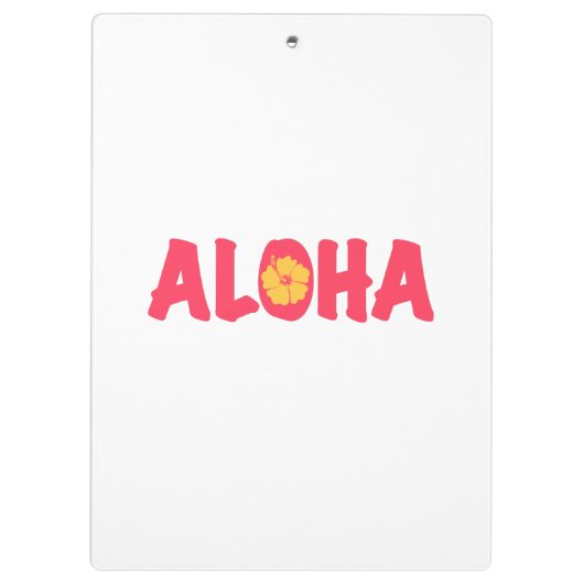 Aloha Clipboard Klemmbrett (Rückseite)