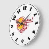 Aloha Clock Große Wanduhr (Winkel)
