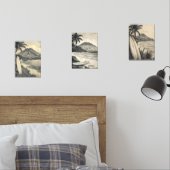 Aloha Coast – Retro Hawaii Travel Bilderwand Sets (Schlafzimmer)