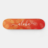 Aloha coole, schicke Ananas Skateboard (Horizontal)