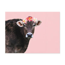 Aloha Cow, Lei, Pink Sommerzeit Spaß