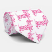 Aloha Dackeln Pink Krawatte (Gerollt)