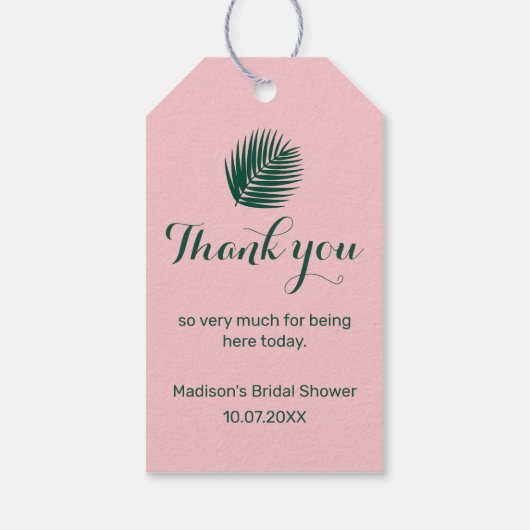 Aloha danke geschenkanhänger (Rückseite)