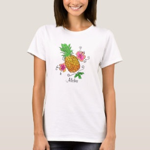 Aloha das Shirt der Frauen der Ananas- 