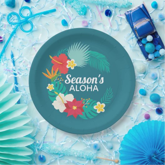 Aloha der Saison Pappteller (Party)