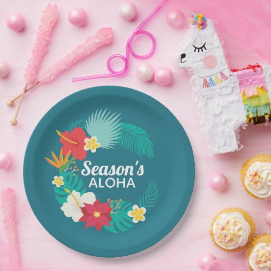 Aloha der Saison Pappteller (Party)