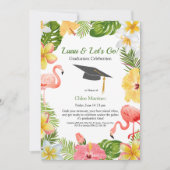 Aloha Diploma! Tropischer Abschluss Pool Party Einladung (Vorderseite)