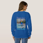 Aloha Dreamin'Waikiki Sailboat Sweatshirt (Schwarz voll)
