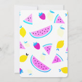 Aloha-Drehbuch für tropische Geburtstagsparty Einladung (Rückseite)