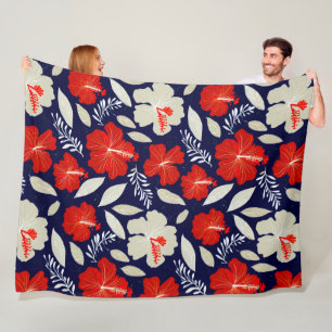 Aloha-Druck Fleecedecke