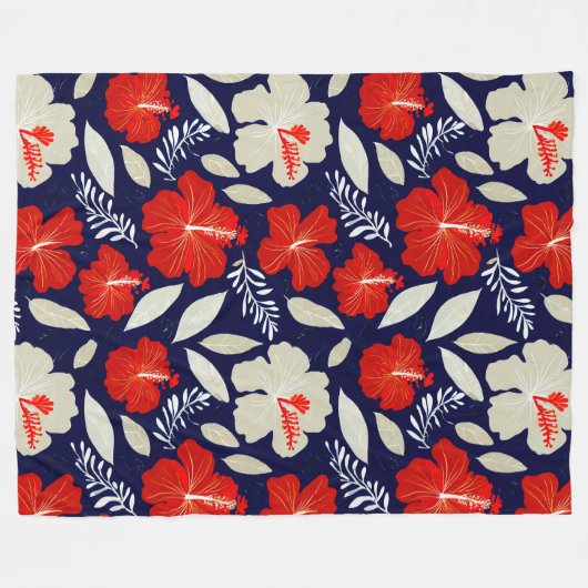 Aloha-Druck Fleecedecke (Vorderseite (Horizontal))