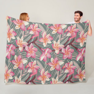 Aloha-Druck Fleecedecke