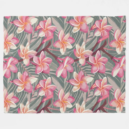 Aloha-Druck Fleecedecke (Vorderseite (Horizontal))