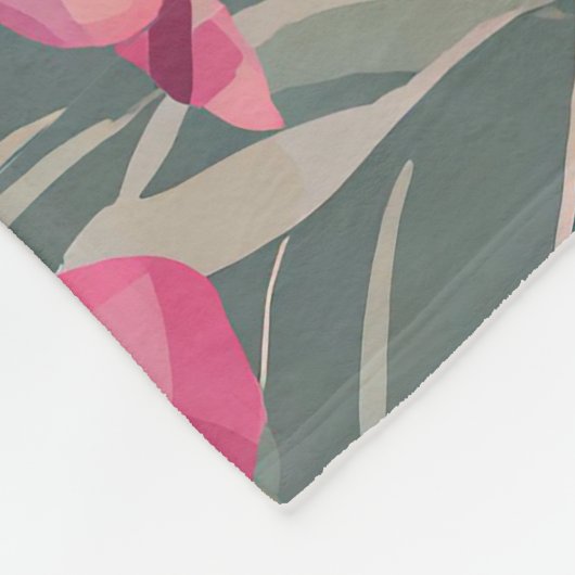 Aloha-Druck Fleecedecke (Ecke)