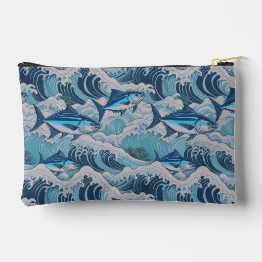 Aloha-Druckmuster Zubehörtasche (Rückseite)