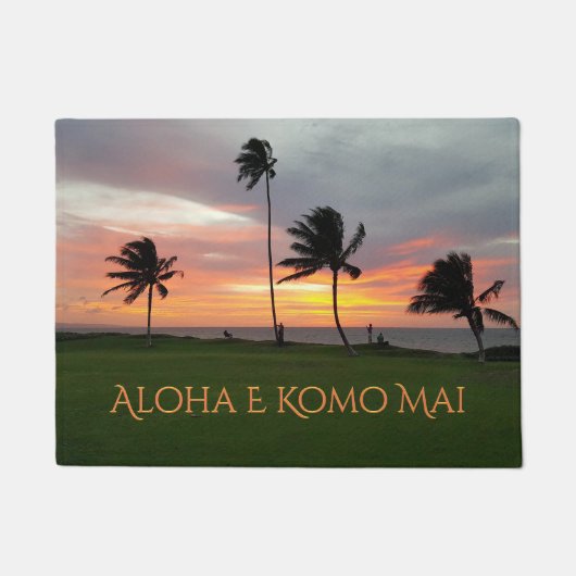 Aloha E Komo Mai Fußmatte (Vorderseite)