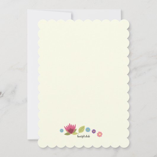 Aloha Einladung (Rückseite)