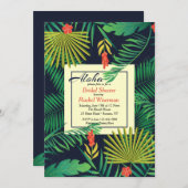 Aloha Einladung Tropisches Brautparty (Vorne/Hinten)