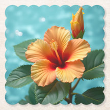 Aloha Elegance: Der orange hawaiianische Hibiskus