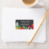 Aloha Elegant Address Wedding Labels Stickers Luau Adressaufkleber (Insitu)