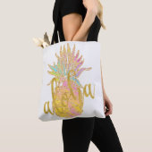 Aloha extravagante Imitate Glitzer Pastellananas Tasche (Von Nahem)