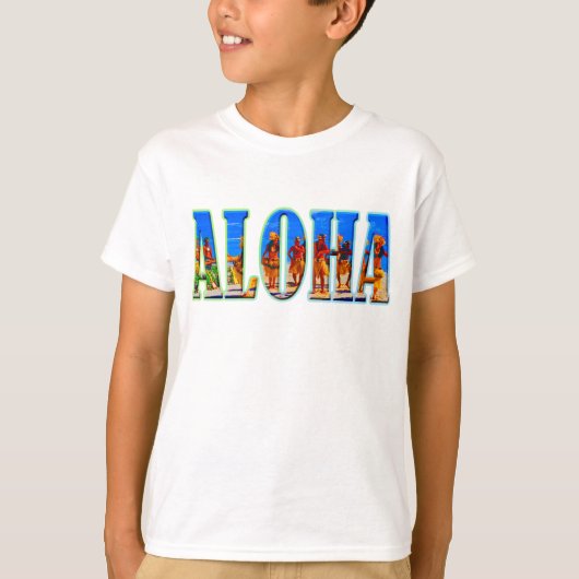 Aloha-Farben T-Shirt (Vorderseite)