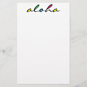 ALOHA farbig Briefpapier