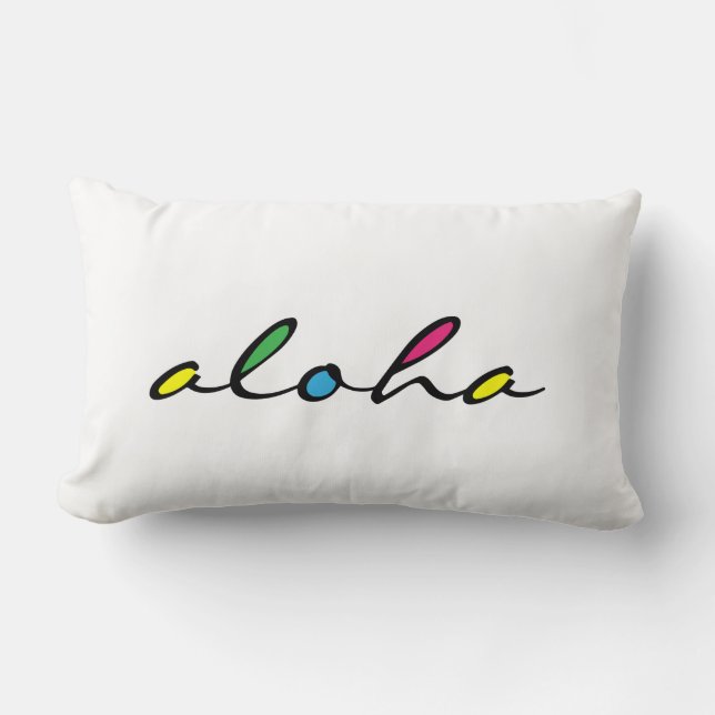 ALOHA farbig Lendenkissen (Vorderseite)