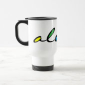 ALOHA farbig Reisebecher (Links)