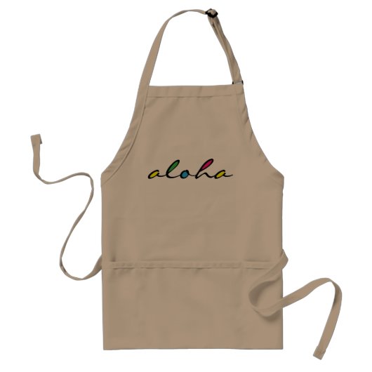 ALOHA farbig Schürze (Vorne)