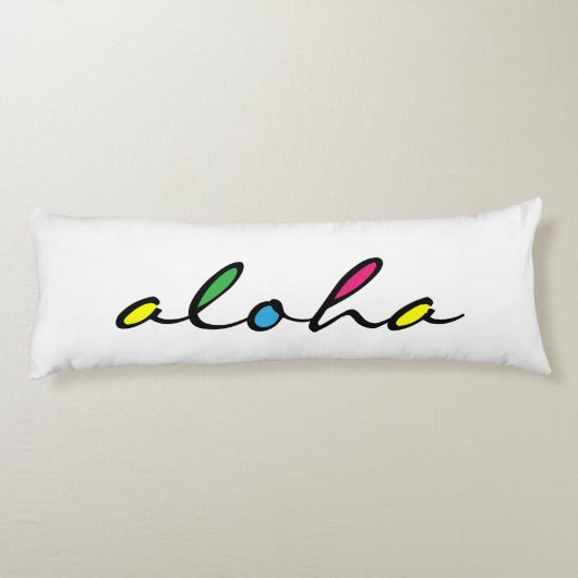 ALOHA farbig Seitenschläferkissen (Rückseite)