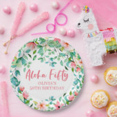 Aloha Fifty Tropical Luau 50. Geburtstag Pappteller (Party)