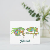 Aloha Fish Postkarte (Stehend Vorderseite)
