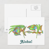 Aloha Fish Postkarte (Vorne/Hinten)