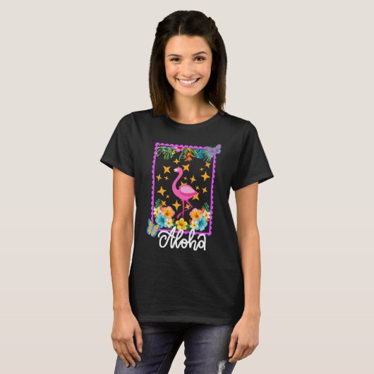 Aloha Flamingo T-Shirt (Vorne ganz)