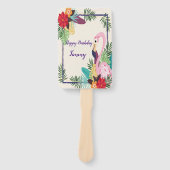 Aloha Flamingo Tropical Fächer (Vorderseite)