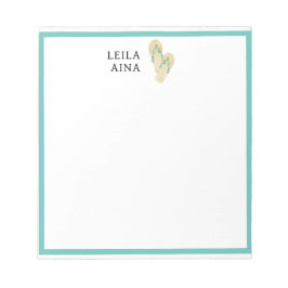 Aloha Flip-Flops Notizblock