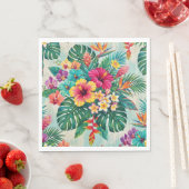 Aloha Floral Bloom Tropische Serviette (Beispiel)