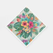 Aloha Floral Bloom Tropische Serviette (Ecke)