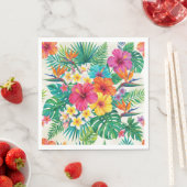 Aloha Floral Bloom Tropische Serviette (Beispiel)
