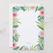 Aloha Floral Einladung (Rückseite)