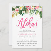 Aloha Floral | Einladung zur Tropical Baby Shower (Vorderseite)