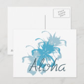 Aloha Floral Postkarte (Vorne/Hinten)