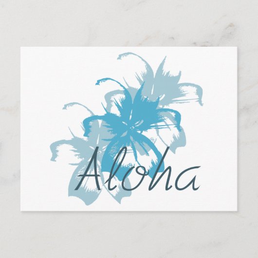 Aloha Floral Postkarte (Vorderseite)