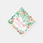 Aloha Forty Tropical Luau Birthday Napkins Serviette (Ecke)