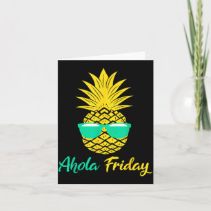 Aloha Freitag Ananas Sommer Frucht Ananas Karte