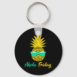Aloha Freitag Ananas Sommer Frucht Ananas Schlüsselanhänger