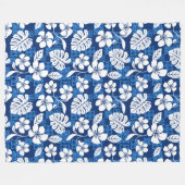 ALOHA FREITAG (BLAU) FLEECEDECKE (Vorderseite (Horizontal))