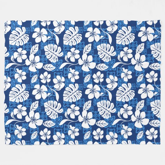 ALOHA FREITAG (BLAU) FLEECEDECKE (Vorderseite (Horizontal))